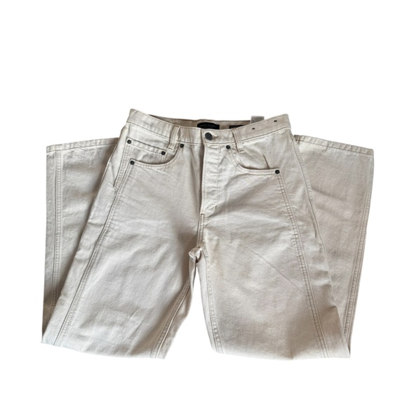 Banana Republic Denim - Banana Republic Premium Denim Ranger High-Rise Straight Jeans - Size 27 Ecru